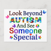 Kijk verder dan AUTISME Briefkaart (Voorkant)