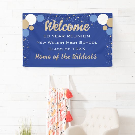 KIJK! Vun Confetti Class Reunion banner (Insitu)