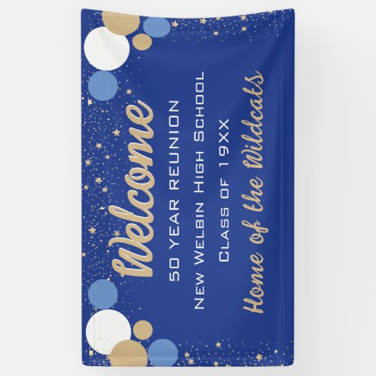 KIJK! Vun Confetti Class Reunion banner (Verticaal)