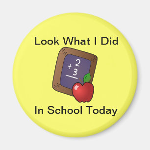 Kijk wat ik deed op school magneet