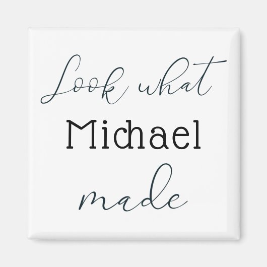 Kijk wat ik gemaakt heb van persoonlijke magneet (Voorkant)