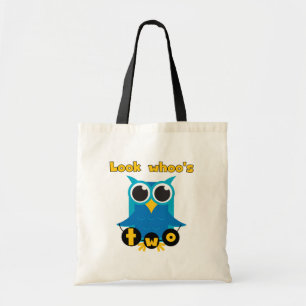 Kijk Whoo's 2 Verjaardag Tshirts en Gifts Tote Bag