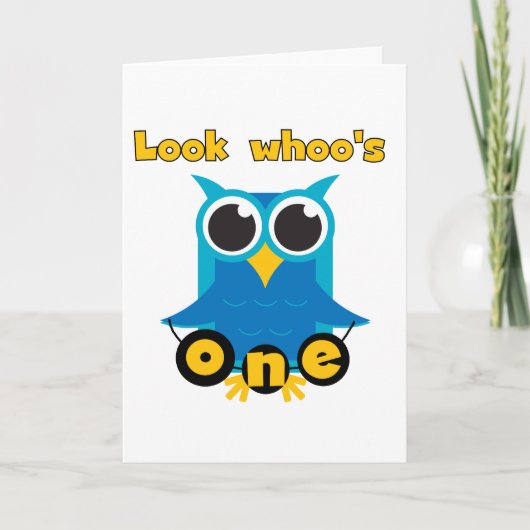 Kijk wie 1 Tshirts en geschenken heeft Kaart (Voorkant)