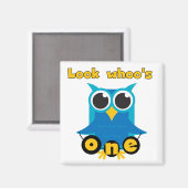 Kijk wie 1 Tshirts en geschenken heeft Magneet (Voorkant / Achterkant)