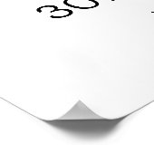 Kijk wie er 30 welkom teken poster (Hoek)