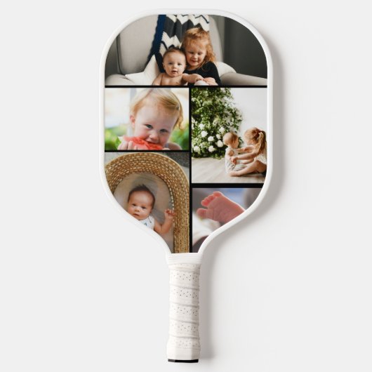 kijk wie is 70 Fotocollage Pickleball Paddle (Achterkant)