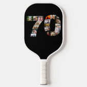 kijk wie is 70 Fotocollage Pickleball Paddle (Voorkant)