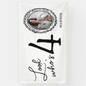 Kijk wie veertig is Foto 40e verjaardag Spandoek (Verticaal)