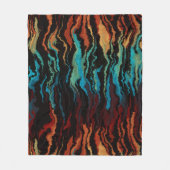 Kijken in het vuur abstract fleece deken (Voorkant)