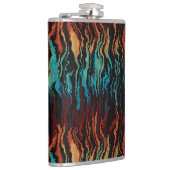 Kijken in het vuur abstract heupfles (Rechts)