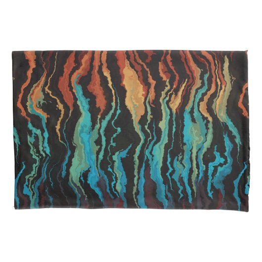 Kijken in het vuur abstract kussensloop (Voorkant)