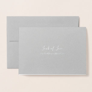 Kijken Love Grey Folie Kaarten