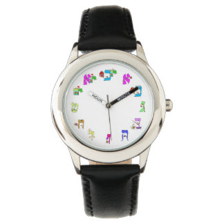kijken met Hebreeuwse alef bet Horloge
