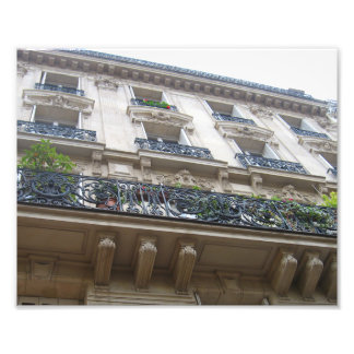 Kijken naar Franse Balconieën Foto Afdruk
