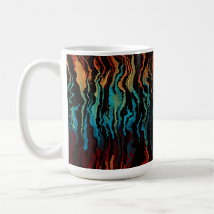 Kijken naar het abstracte Vuur Koffiemok