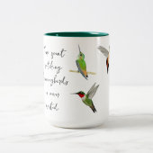 Kijken naar kolibries tweekleurige koffiemok (Center)
