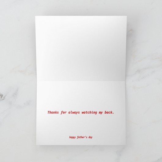 Kijken naar mijn rug kaart (Binnen)