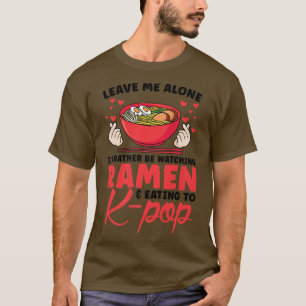 Kijken naar Ramen en eten naar de KG-pop Zuid-Kore T-shirt