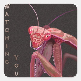 Kijken - Roze versie Vierkante Sticker