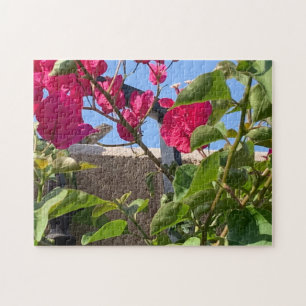 Kijkende tuinhagedis legpuzzel
