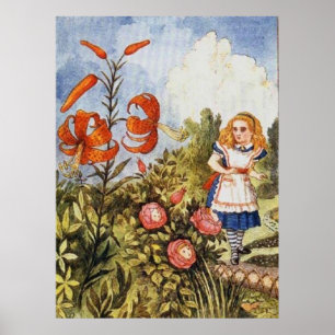 Kijkglas Alice Volledige Kleur Poster