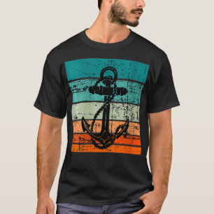  kijkkapitein Manipper vrouw Anchor Retro T-shirt