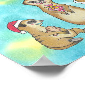 Kijkmeerkataap Kerstfeest Dierendag Poster (Hoek)