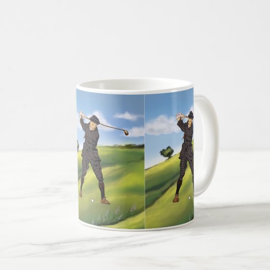 kijkperiode Golfer Grote Mok (Voorkant rechts)