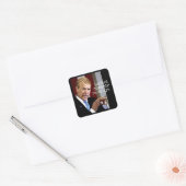 Kijkt Cornpop in een oog Vierkante Sticker (Envelop)