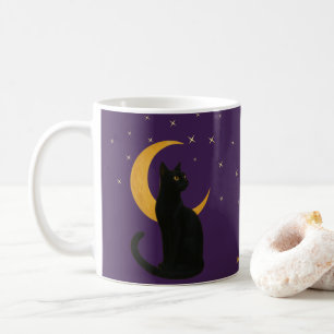 Kijkwijzer van de nacht - Halloween Black Cat Kaar Koffiemok