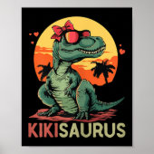 Kikisaurus Dino Dinosaur Kiki-saurus T-rex Mother' Poster (Voorkant)