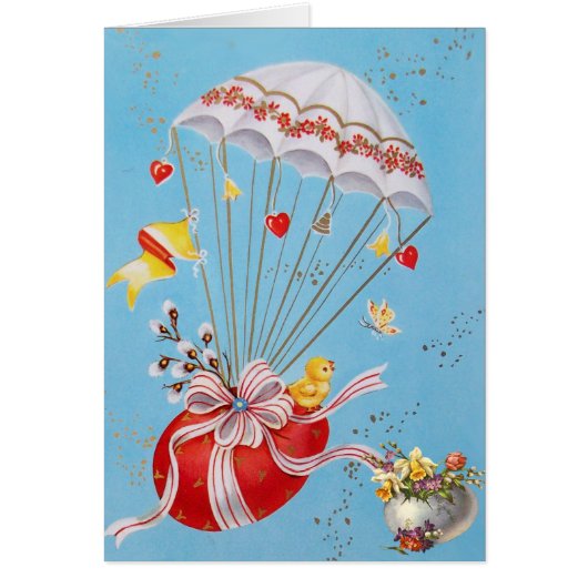 KIKKEN MET RODE EASTER-EGG BALLOON (Voorkant)