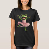 Kikker 1 ballerina, kikker, danser, pad, Ai gegene T-shirt (Voorkant)