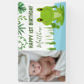 Kikker 1e verjaardag spandoek (Verticaal)