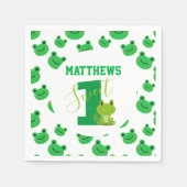 Kikker 1st Birthday Servet (Voorkant)