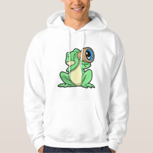 Kikker als astronomie met telescoop hoodie
