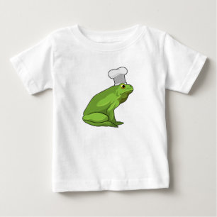 Kikker als Cook met Chef-pet