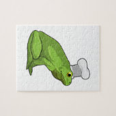 Kikker als Cook met Chef-pet Legpuzzel (Horizontaal)