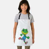 Kikker als loopkikker schort (Insitu)