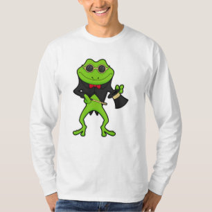 Kikker als magiër met toverstaf en Pet T-shirt