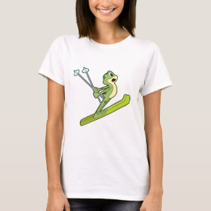 Kikker als skijumper met Ski.PNG T-shirt