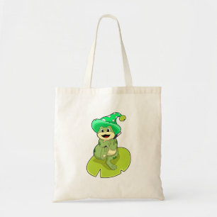 Kikker als Tovenaar met Magische Tand Tote Bag