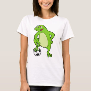 Kikker als voetbalspeler met Voetbal T-shirt