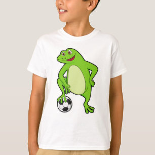 Kikker als voetbalspeler met Voetbal T-shirt