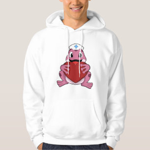 Kikker als zuster met hart hoodie