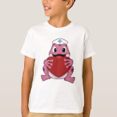 Kikker als zuster met hart t-shirt (Voorkant)