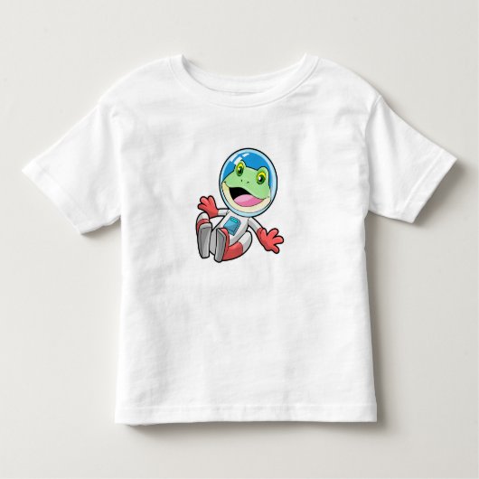 Kikker Astronaut Costume Space Kinder Shirts (Voorkant)
