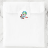 Kikker Astronaut Costume Space Ronde Sticker (Tas)