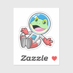 Kikker Astronaut Costume Space Sticker