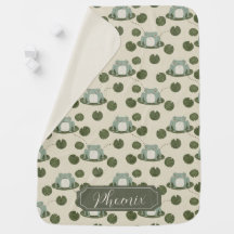 Kikker Baby Deken | Groen en Beige